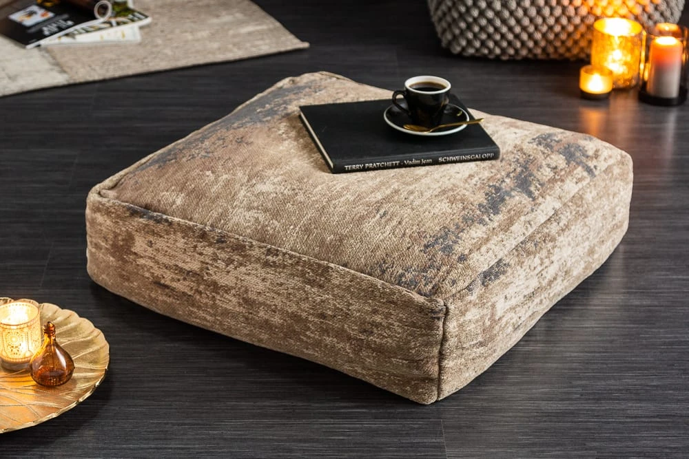 Riess-ambiente.de Bodenkissen MODERN ART In Braun-Beige - 70 X 20 X 70cm – Bild 3