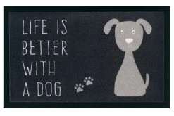 Riess-ambiente.de Fußmatte DOG In Anthrazit - 75 X 0,5 X 45cm