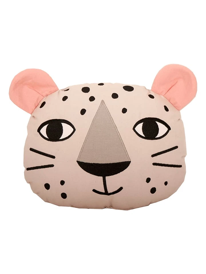 Roommate Kissen "Leopard" In Weiß - (L)40 X (B)32 Cm