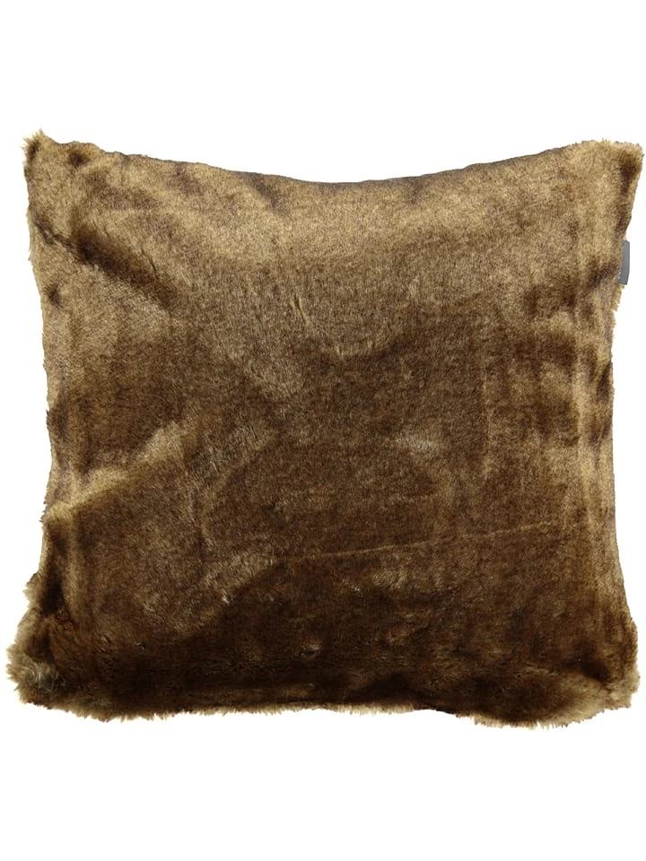 Schiesser Kissen "Fake Fur" In Taupe