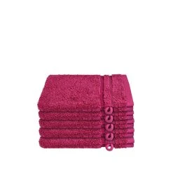 Schiesser Waschhandschuh-Set Milano 5-teilig In Fuchsia
