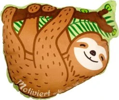 Sheepworld Plüschkissen Faultier In Braun, Grün