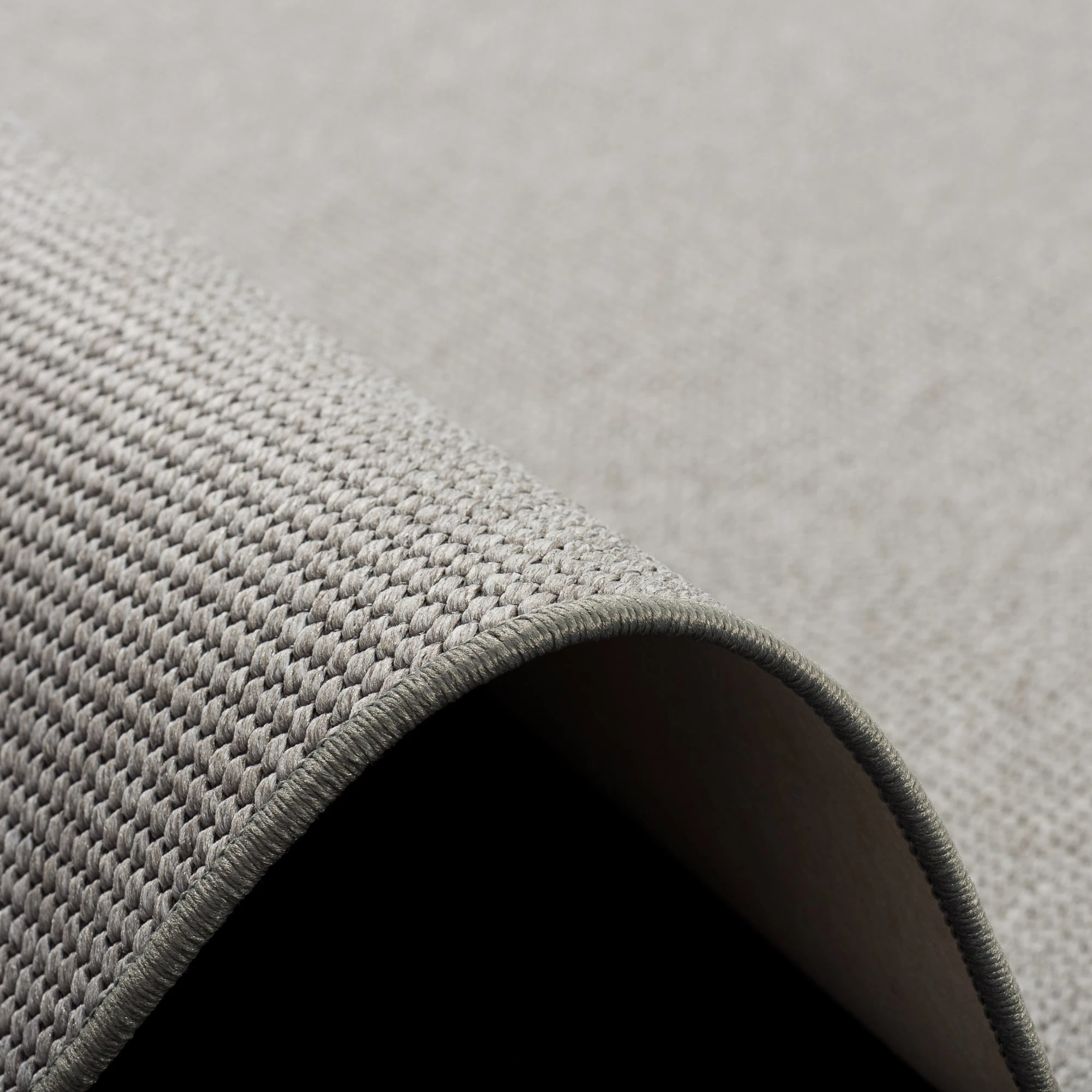 Snapstyle Bentzon Natur Flachgewebe Teppich Rund In Silber – Bild 3