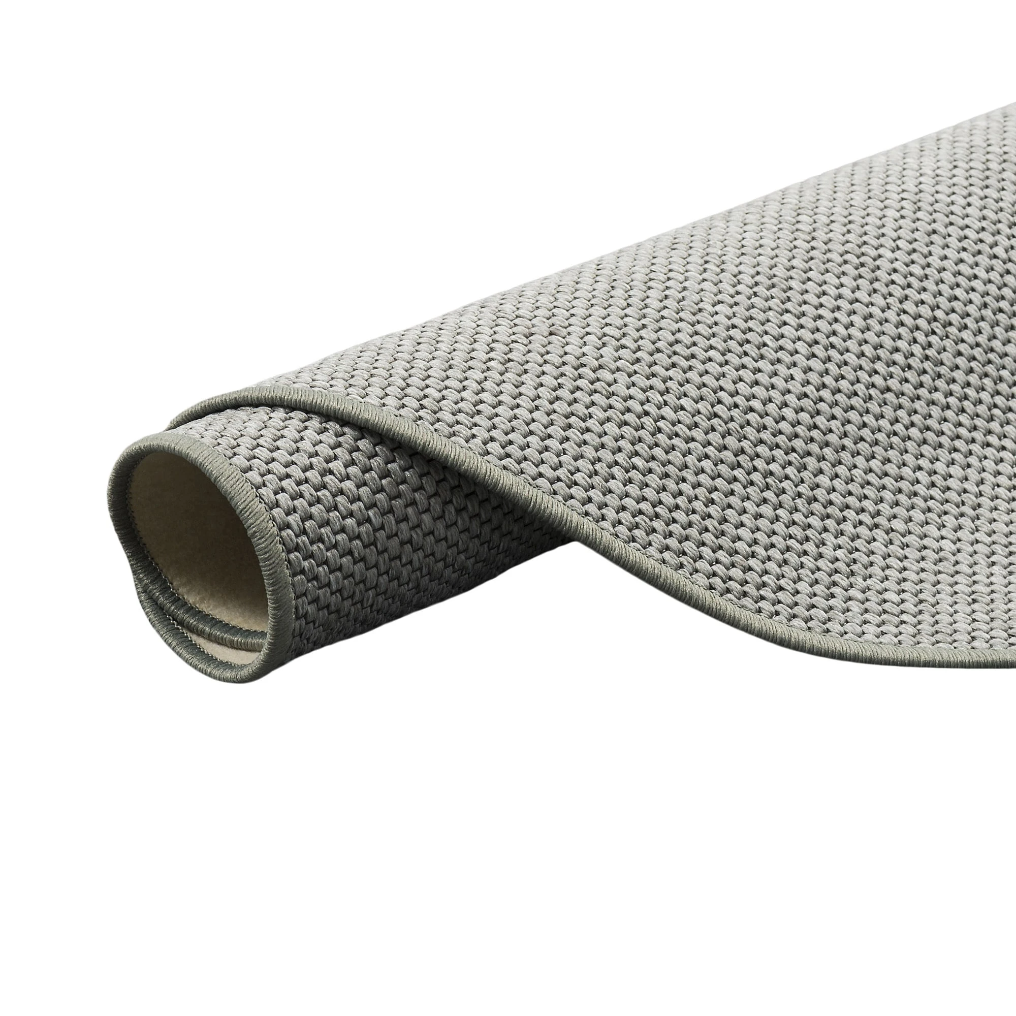 Snapstyle Bentzon Natur Flachgewebe Teppich Rund In Silber – Bild 4