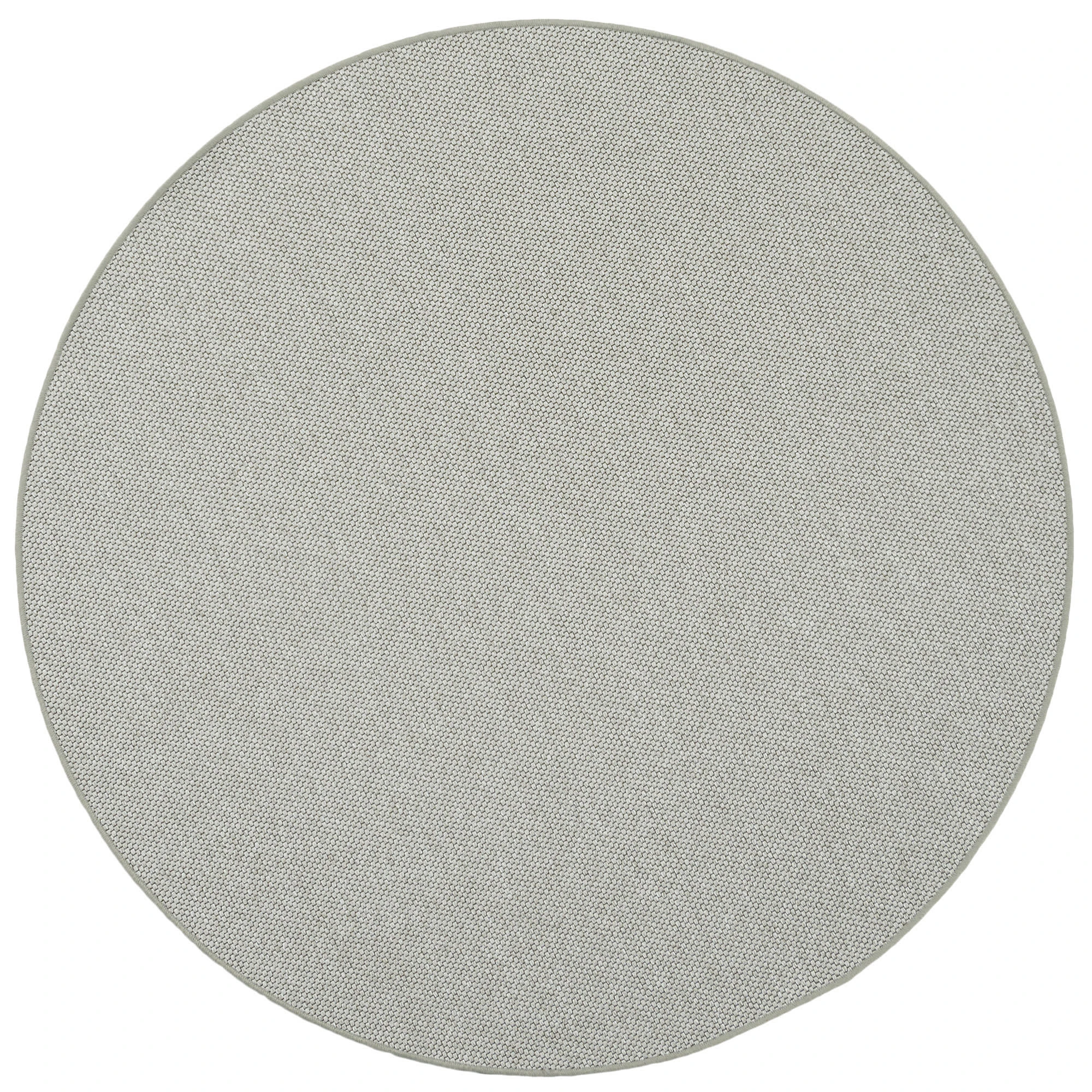 Snapstyle Bentzon Natur Flachgewebe Teppich Rund In Silber