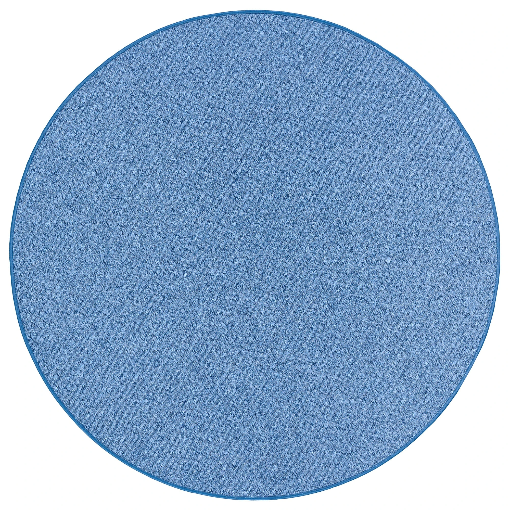 Snapstyle Feinschlingen Velour Teppich Strong Rund In Blau