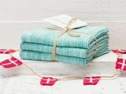 Solwang Wischtuch Aqua Meliert 3er Set