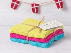 Solwang Wischtuch Lime Pink Türkis Kombi 3er Set