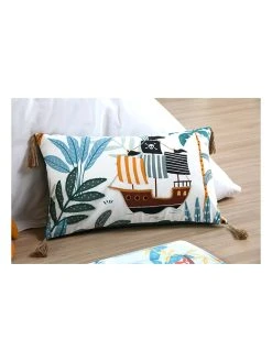 STOF France Kissen "Edouard" In Grün/ Bunt - (L)50 X (B)30 Cm