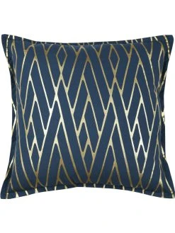 STOF France Kissen "Houston" In Dunkelblau - (L)40 X (B)40 Cm