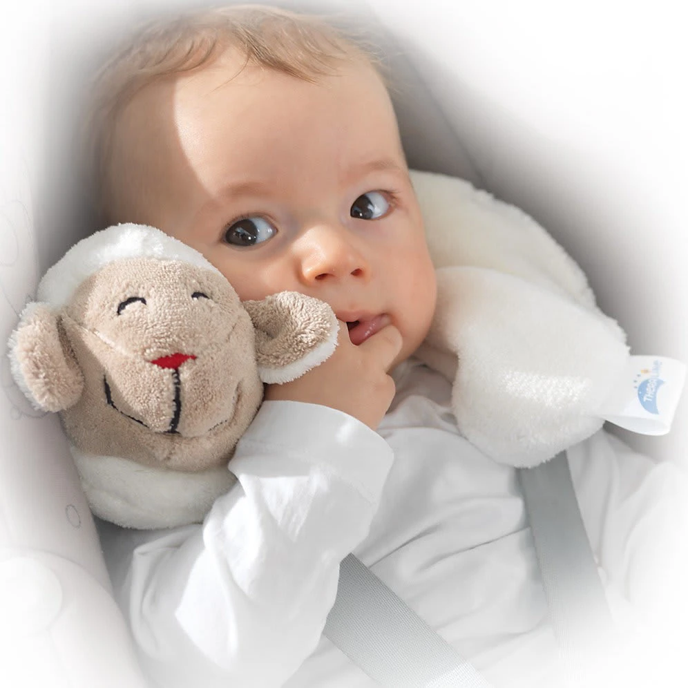 THERALINE Baby Nackenkissen Schaf, 65 Cm X 10 Cm – Bild 2