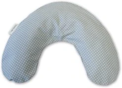 THERALINE Nackenkissen Mittel Inkl. Bezug, Dessin 33 "Punkte Grau"