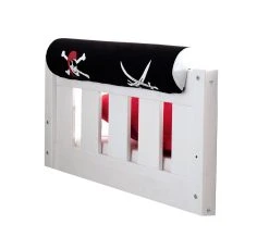 Ticaa Kinder Nackenrolle Für Hochbetten In Pirat Schwarz-Weiß