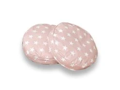 Ticaa Rundes Kissen-Set Für Kinderzimmer 2-teilig In Stern Rosa