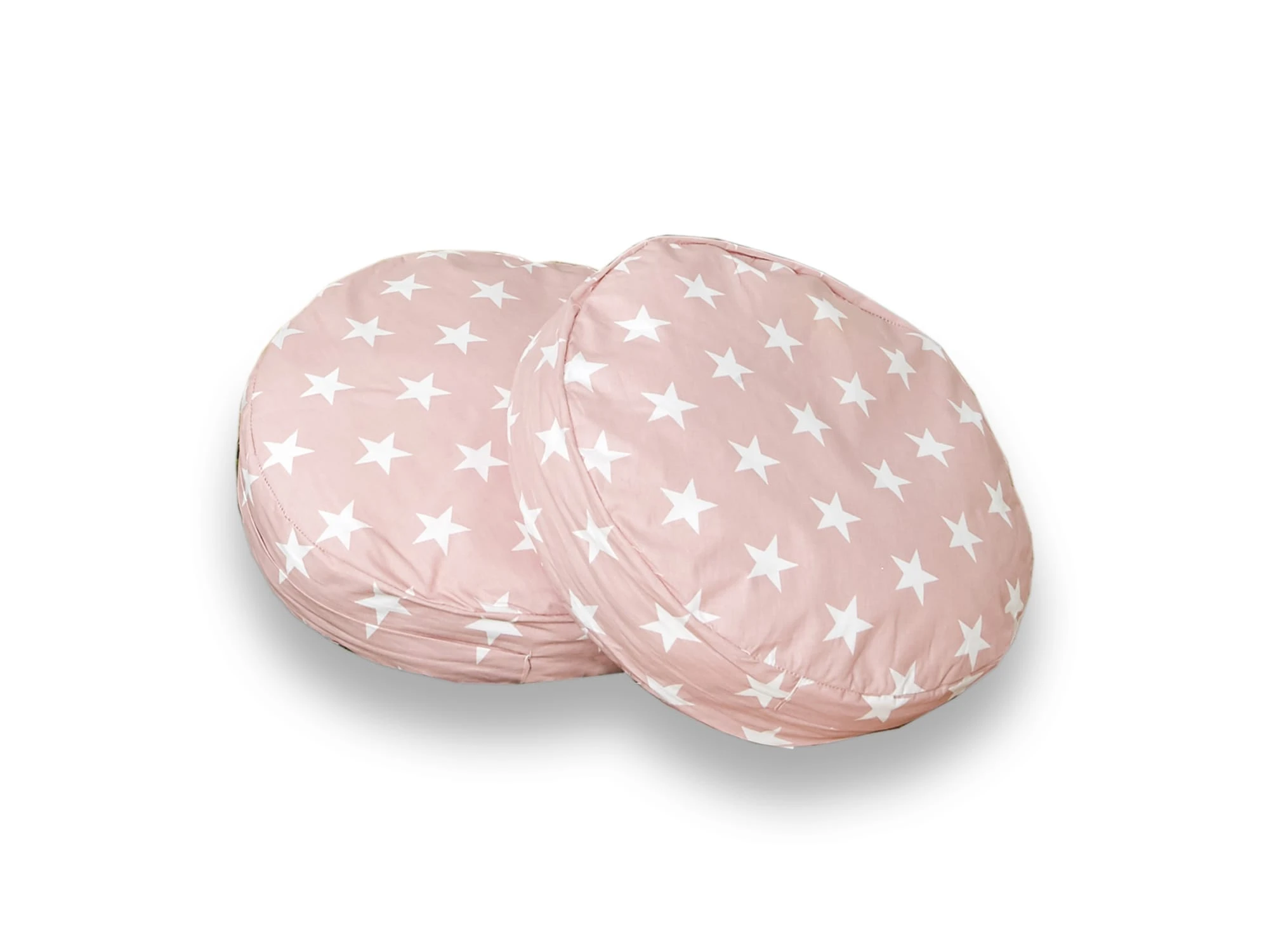 Ticaa Rundes Kissen-Set Für Kinderzimmer 2-teilig In Stern Rosa