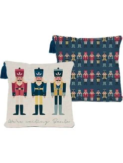 Tierra Bella Kissenhülle "Nutcracker" In Beige/ Grün - (L)45 X (B)45 Cm