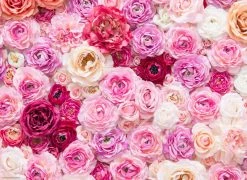 Tischsetmacher.de Tischsets I Platzsets "Pinkes Rosenmeer" (L)32 X (B)44