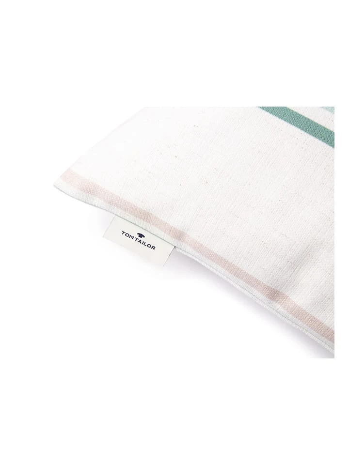 Tom Tailor Home Kissenhülle "Road" In Grün/ Weiß – Bild 2