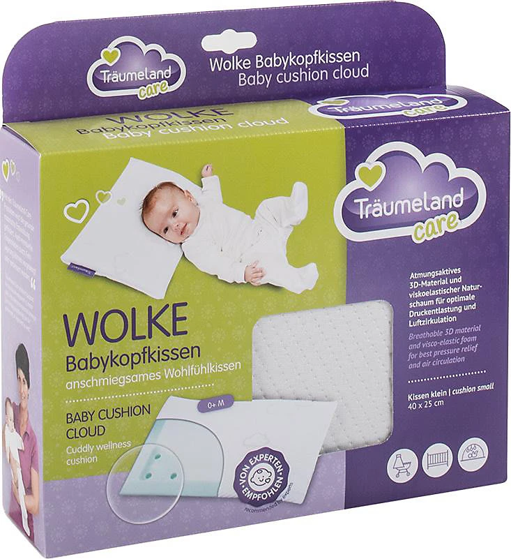 Träumeland Babykopfkissen Care WOLKE 25 X 40 X 3 Cm – Bild 9