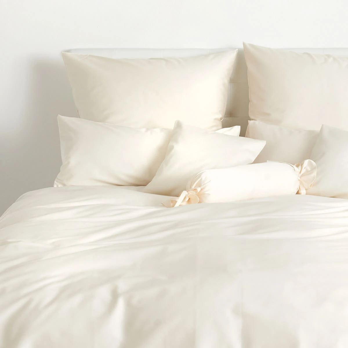 Traumschlaf Bettwäsche Uni In Creme – Bild 2