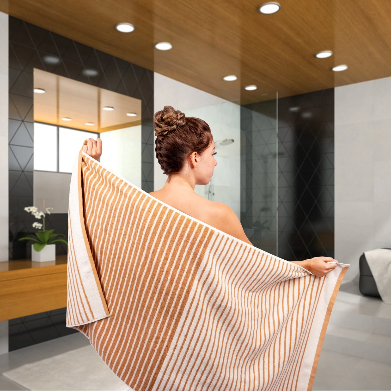 Traumschloss Frottier-Line Stripes Handtuch In Helltürkis – Bild 4