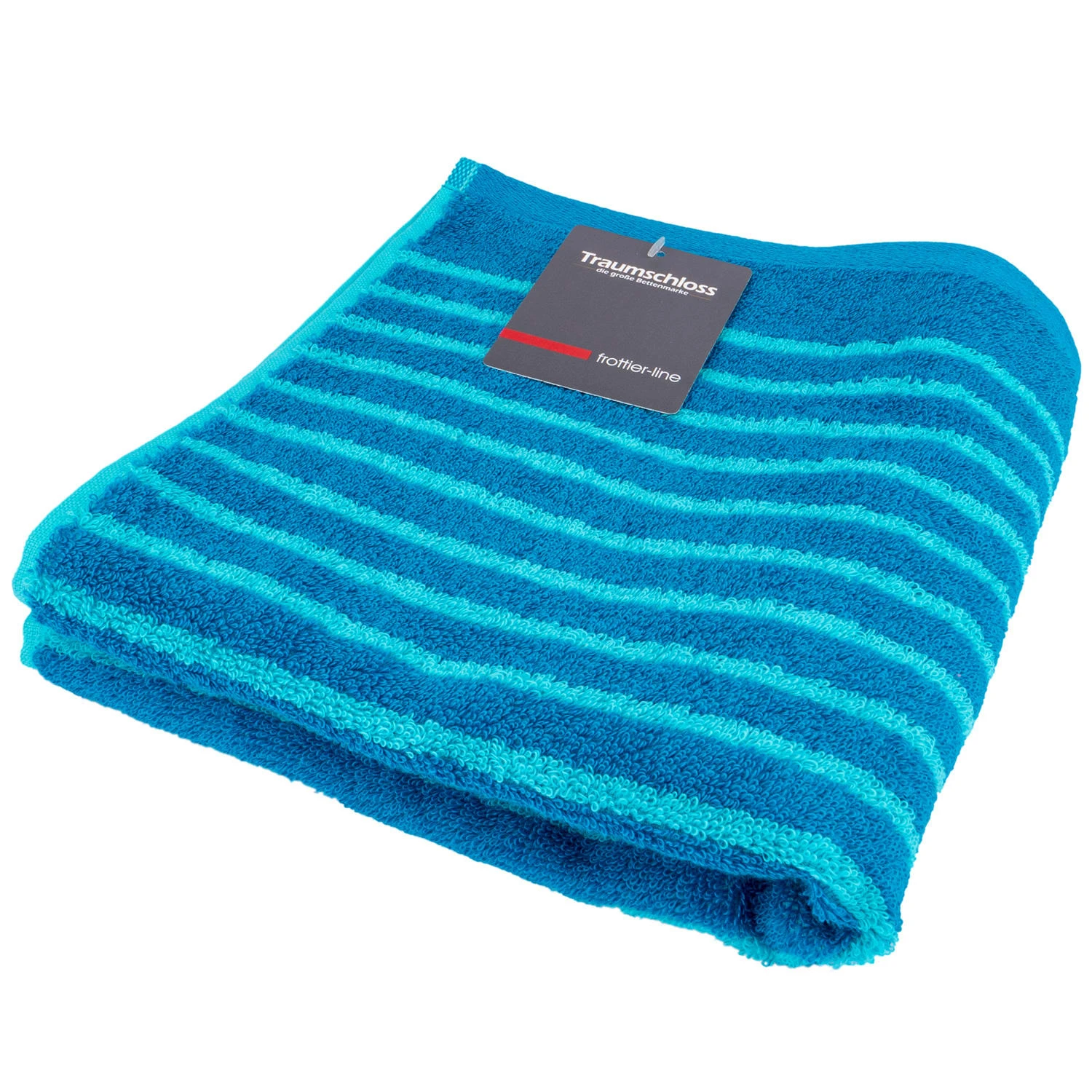 Traumschloss Frottier-Line Stripes Handtuch In Helltürkis