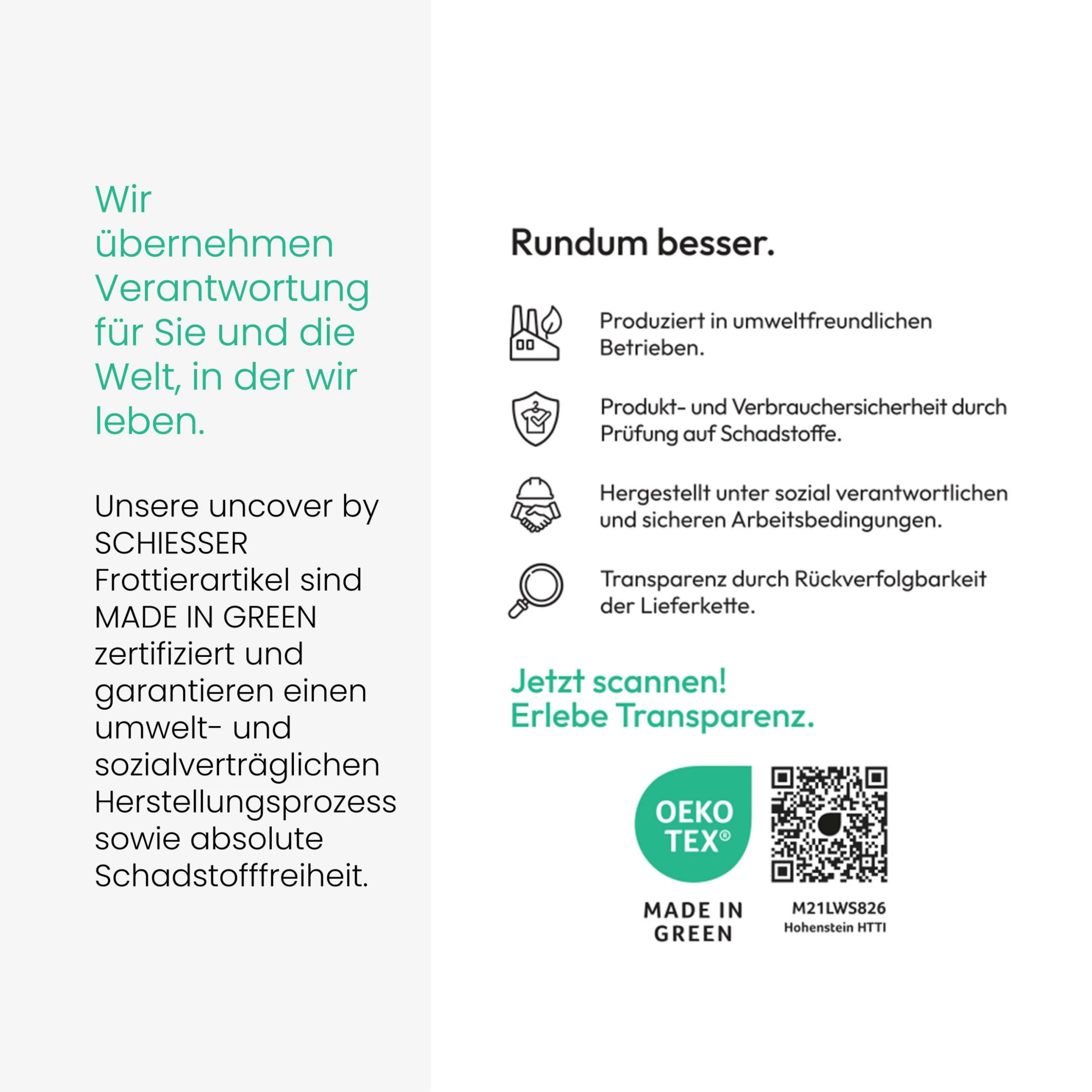 Uncover By Schiesser Handtücher Brooklyn 4er Set In Hellgrau – Bild 7