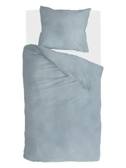 Walra Flanell-Bettwäsche-Set "Vintage" In Blau