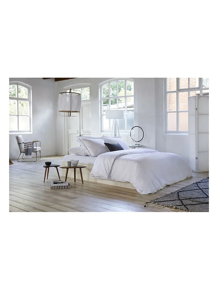 Walra Satin-Bettwäsche-Set "Subtile Stripe" In Weiß – Bild 6