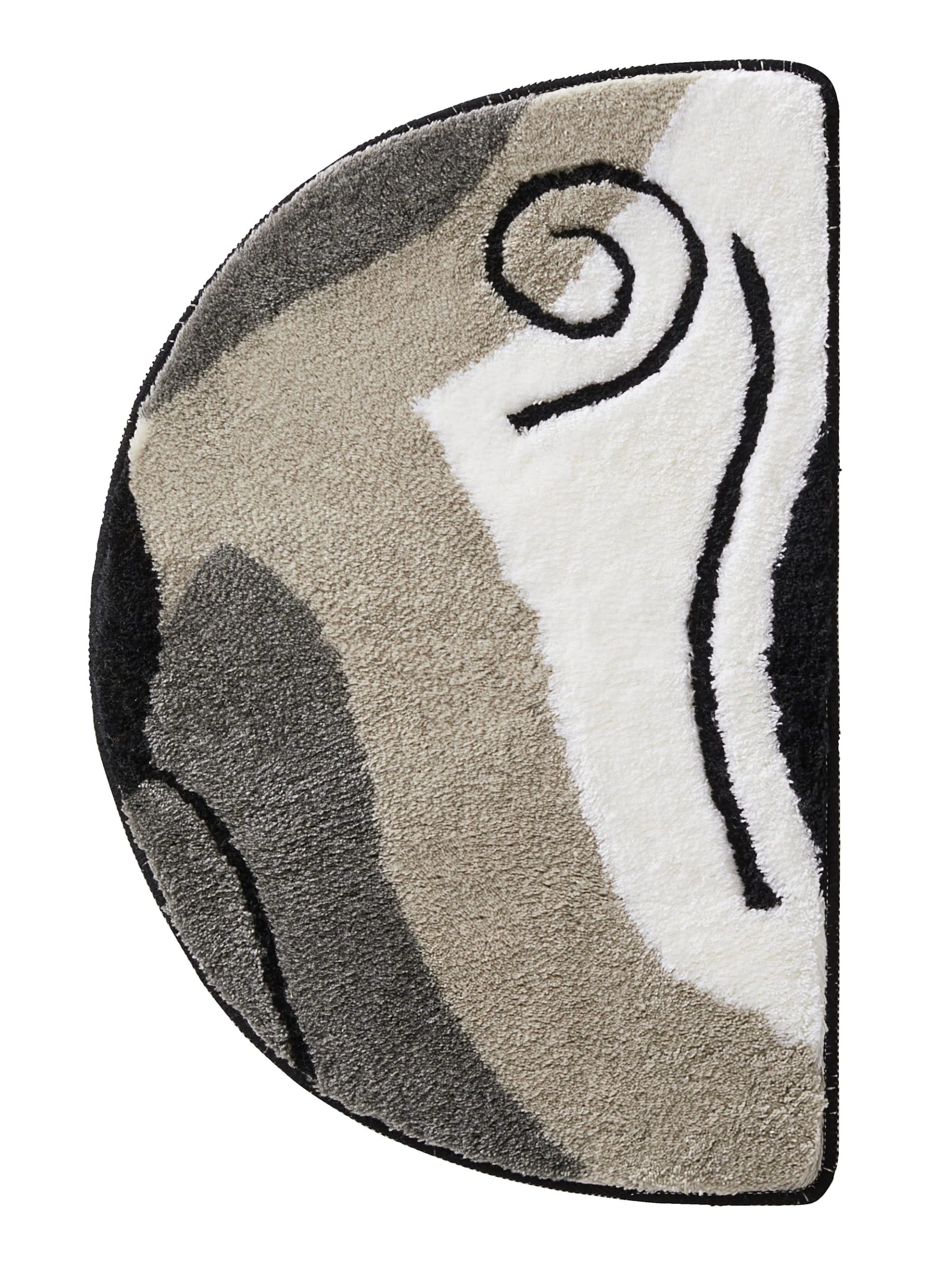 Webschatz Badematte Rund 'Salin' In Grau – Bild 8