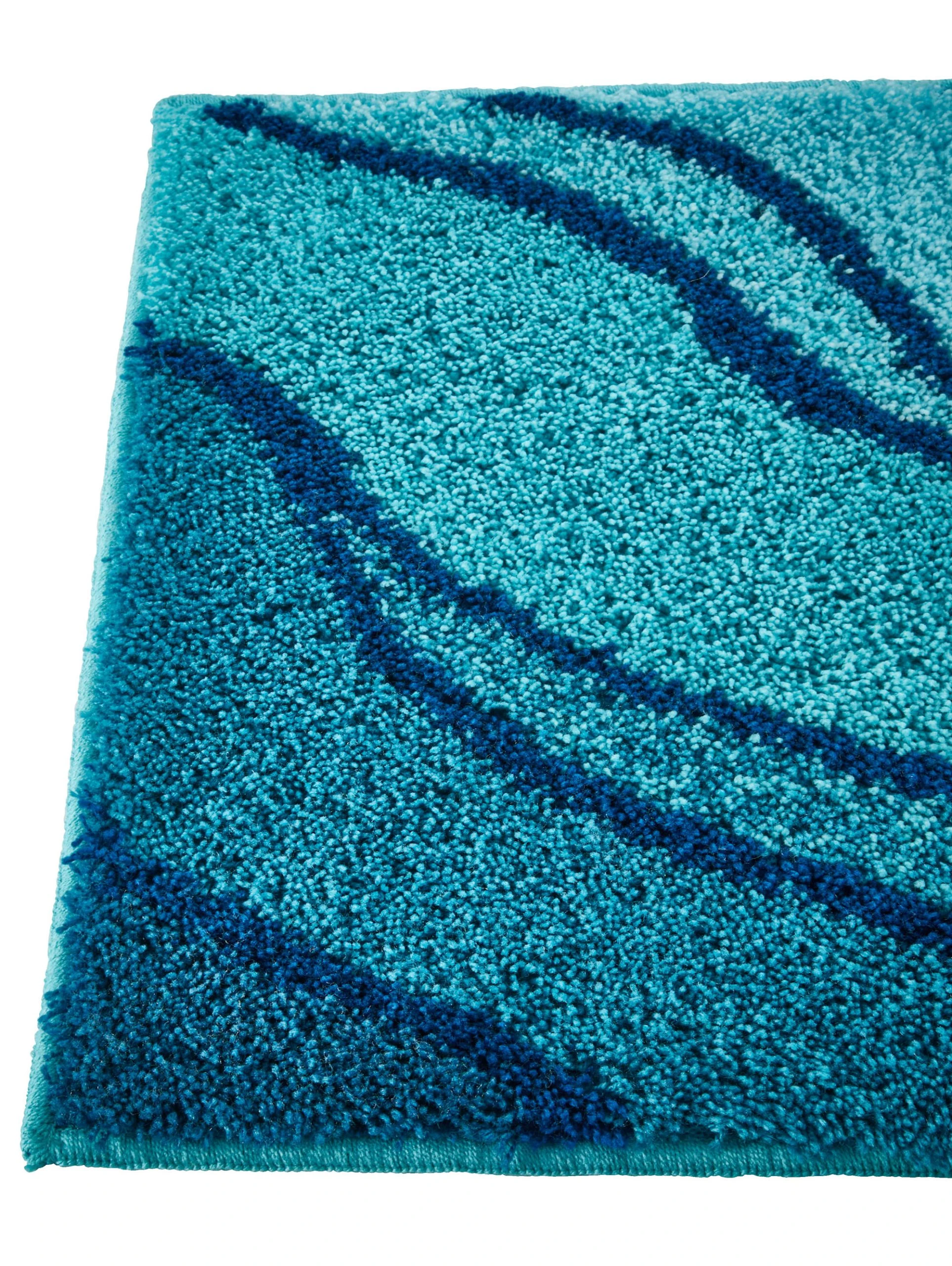 Webschatz Badematte Rund 'Straubing' In Türkis – Bild 3