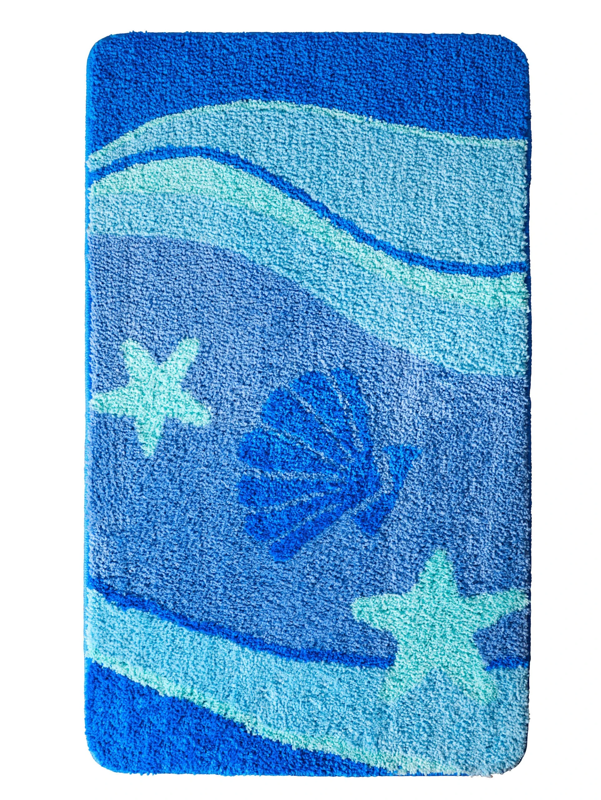 Webschatz Duschvorlage Halbrund 'Blokhus' In Türkis – Bild 2