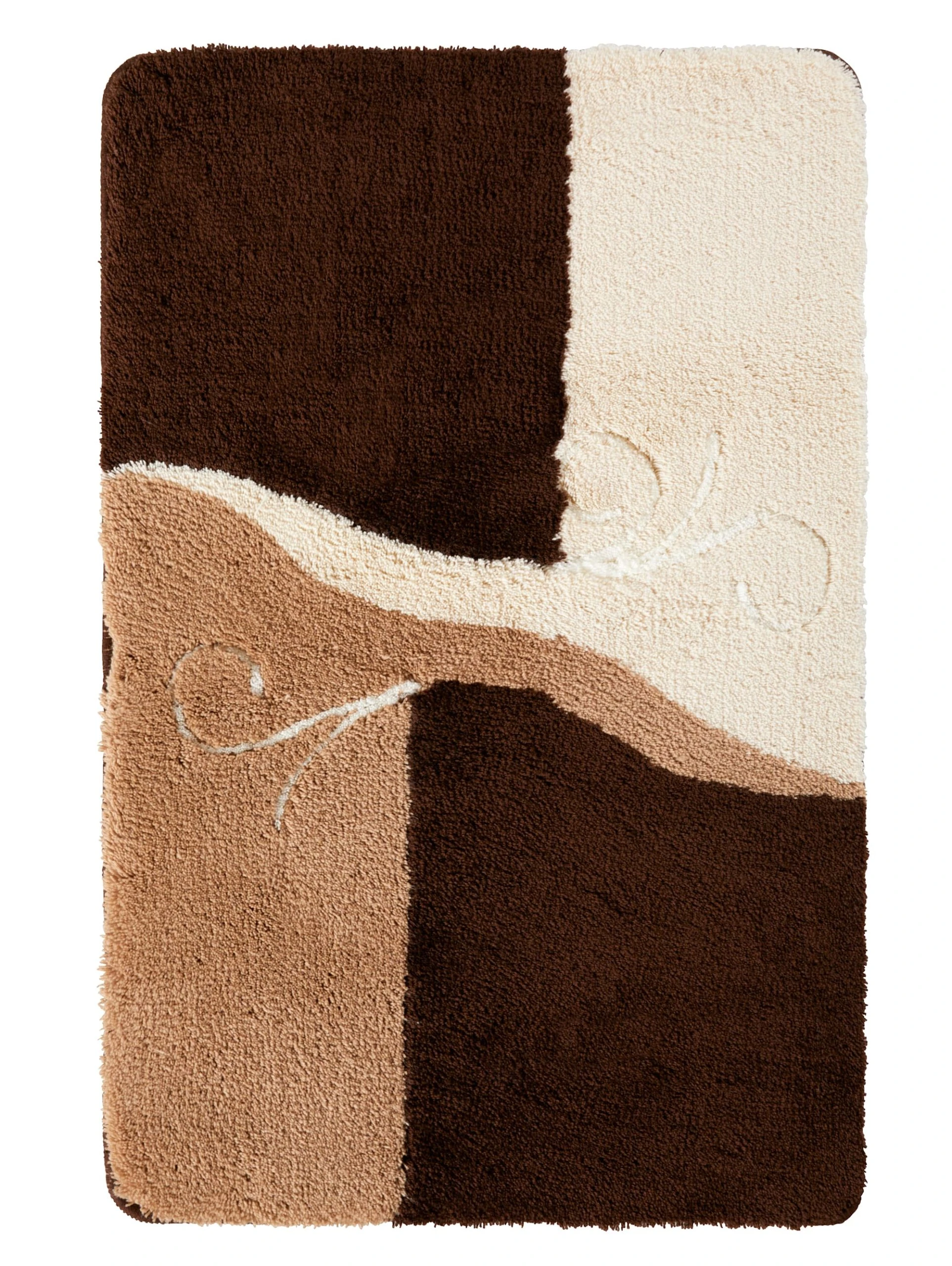 Webschatz Duschvorlage Halbrund 'Rüti' In Beige – Bild 2