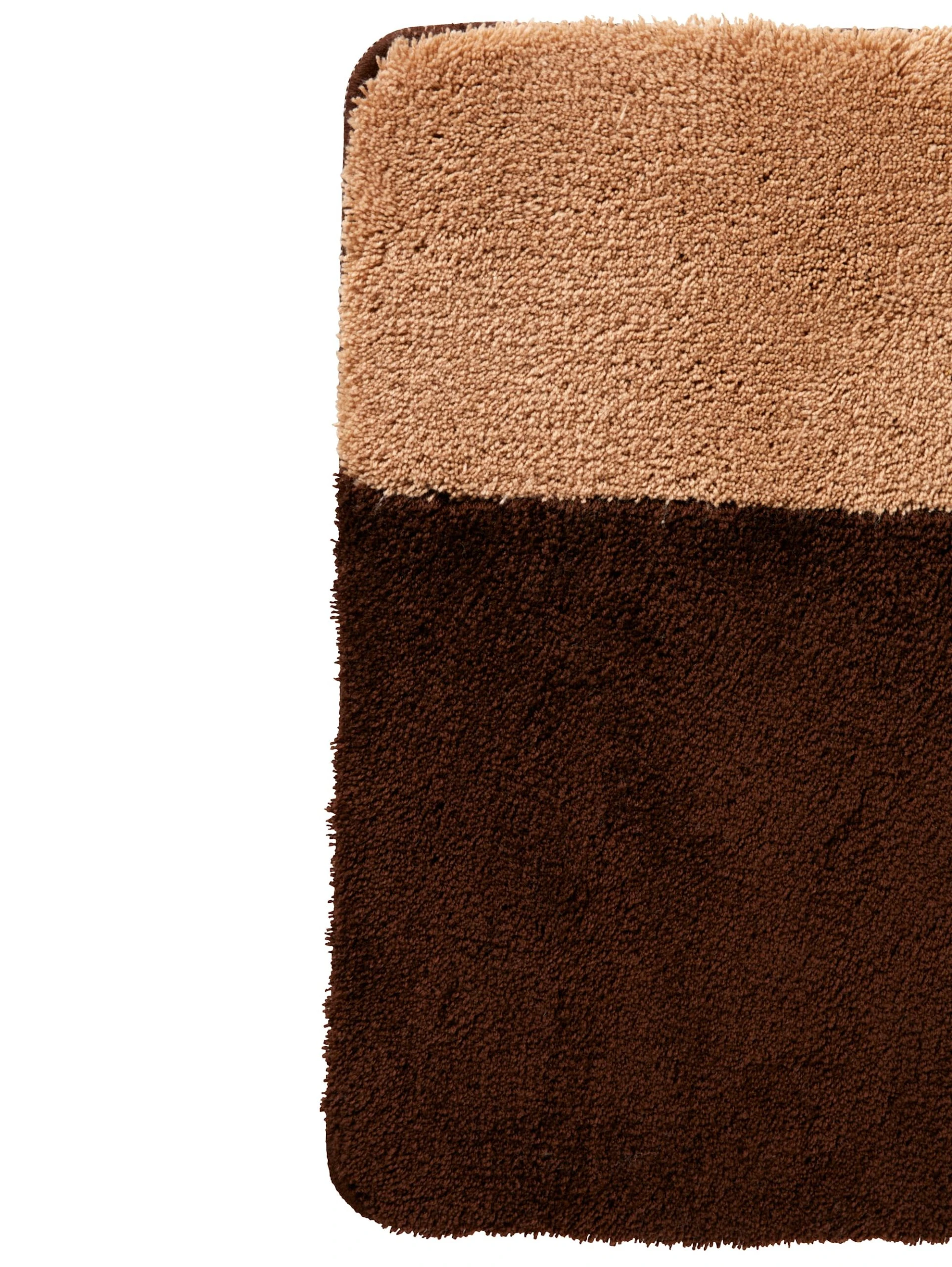 Webschatz Duschvorlage Halbrund 'Rüti' In Beige – Bild 3