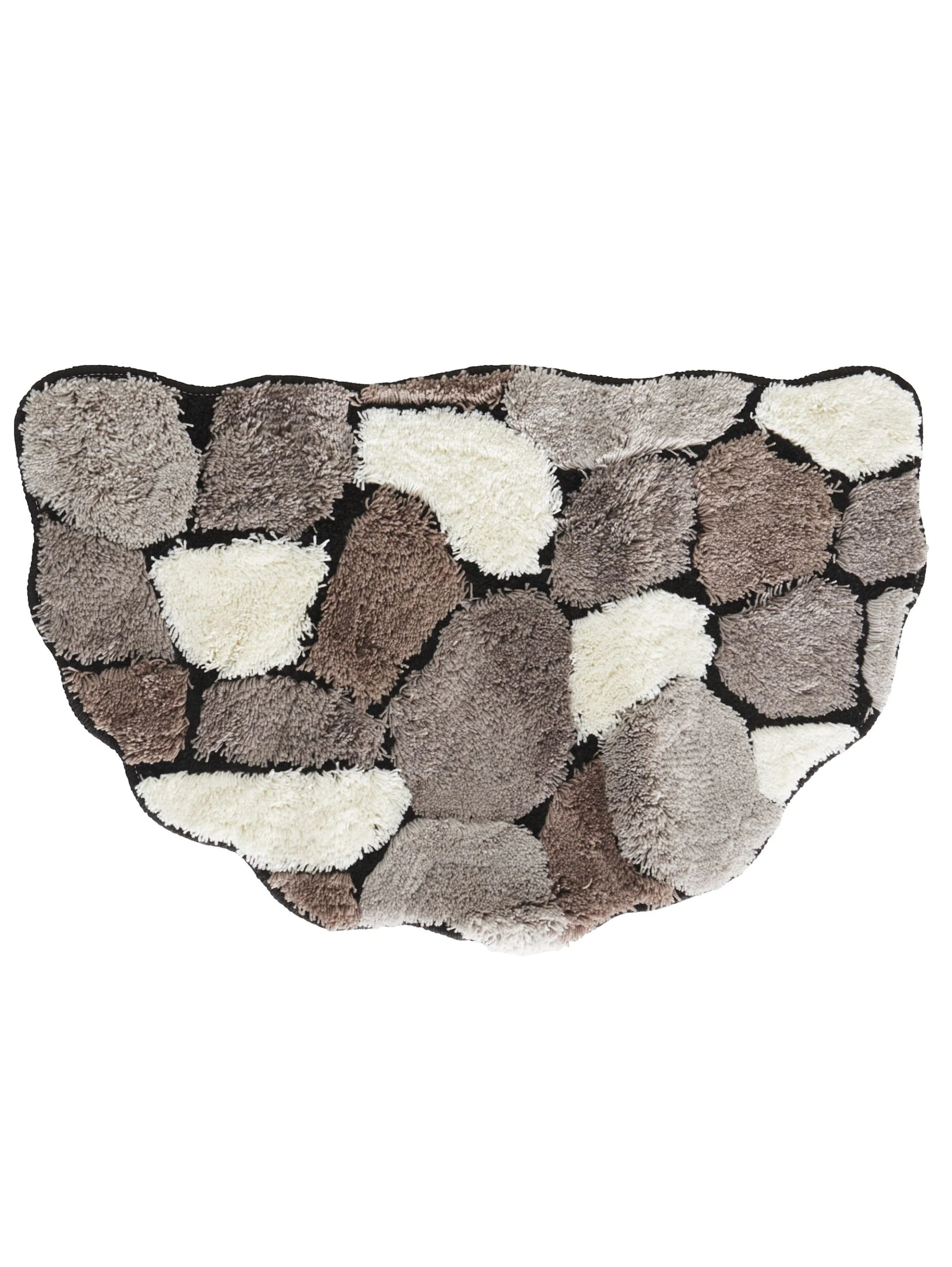 Webschatz Duschvorlage Halbrund 'Stone' In Grau – Bild 6