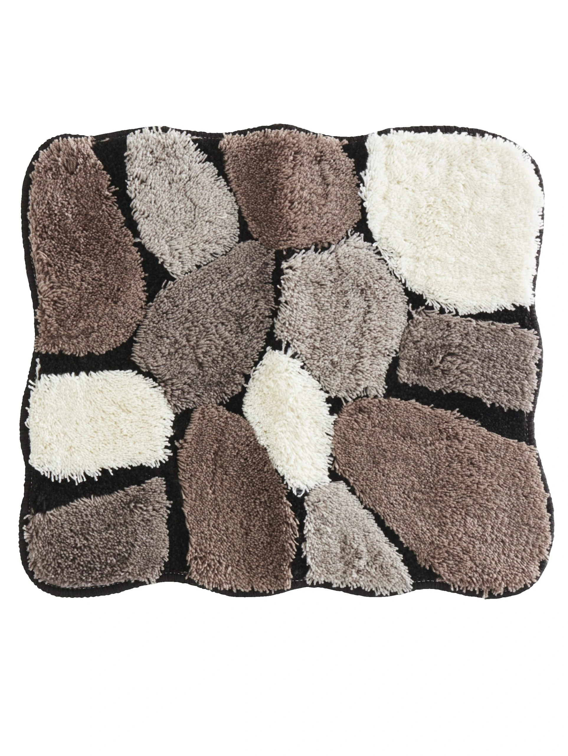 Webschatz Duschvorlage Halbrund 'Stone' In Grau – Bild 7