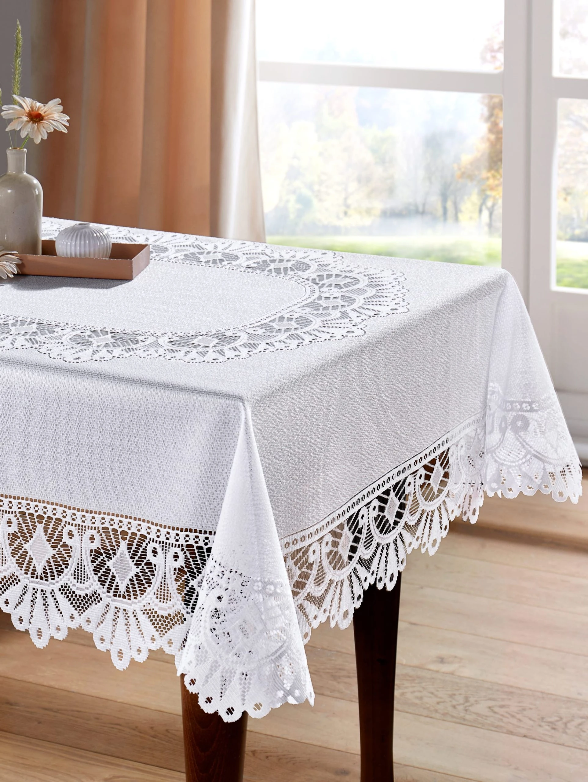 Webschatz Mitteldecke 'Isalie' In Weiß – Bild 2