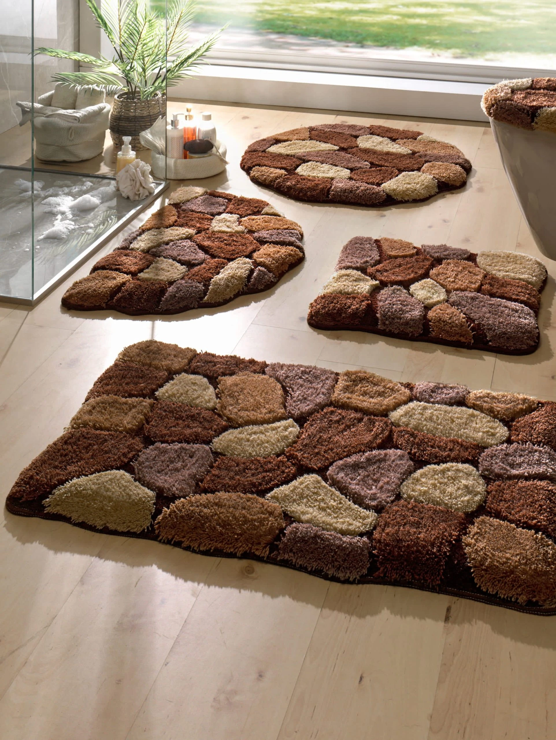 Webschatz WC-Deckelbezug 'Stone' In Braun – Bild 2