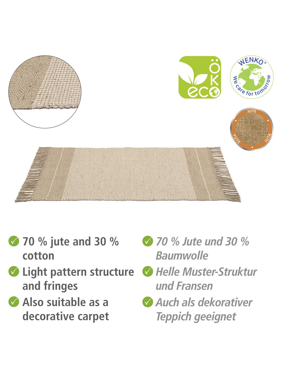 Wenko Badematte Pica In Natur – Bild 2