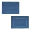 Wenko Frottier Duschvorleger Paradise Slate Blue, 2er Set In Blau