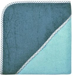 Wörner Kapuzen-Badetuch, Kristallblau, 100 X 100 Cm