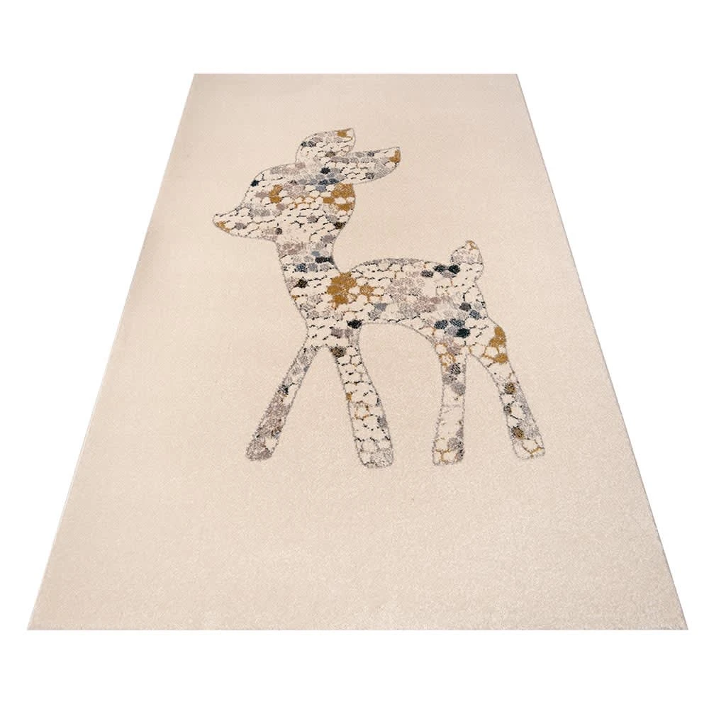 Zala Living Hochflor Kinderteppich Little Deer Beige Bunt 120x170 Cm – Bild 2