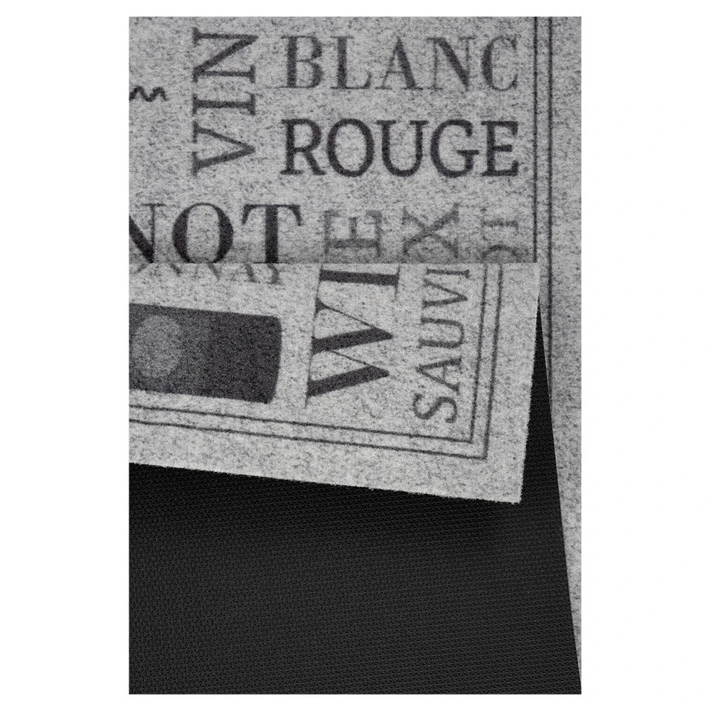 Zala Living Kurzflor Küchenläufer Wine Lovers Grau 45x140 Cm – Bild 2