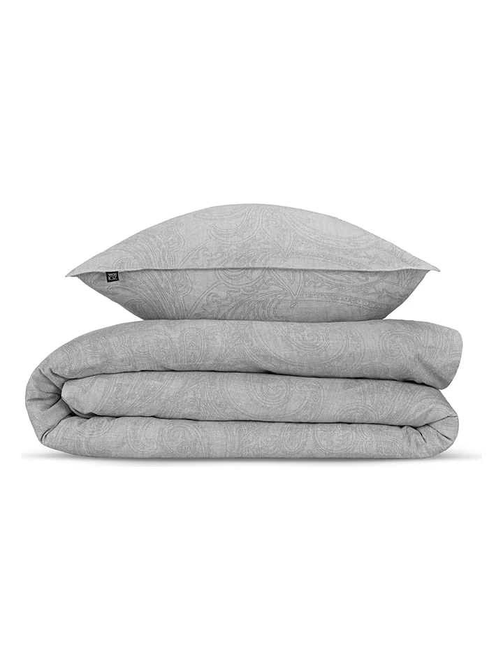 Zo! Home Bettwäsche-Set "Paisley Di Lino" In Grau – Bild 2