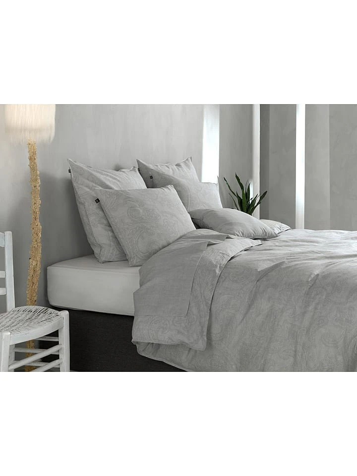 Zo! Home Bettwäsche-Set "Paisley Di Lino" In Grau – Bild 3