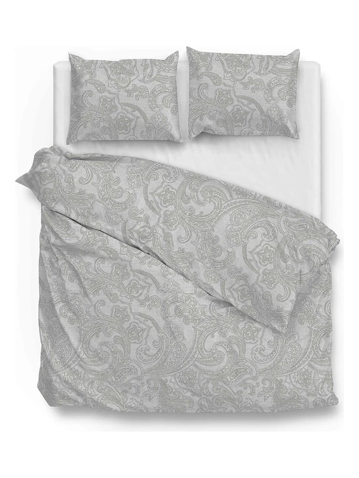 Zo! Home Bettwäsche-Set "Paisley Di Lino" In Grau – Bild 5