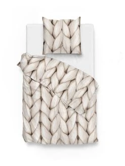 Zo! Home Flanell-Bettwäsche-Set "Ayah" In Beige