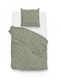 Zo! Home Flanell-Bettwäsche-Set "Blitz" In Grün