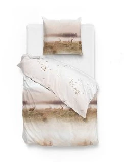 Zo! Home Flanell-Bettwäsche-Set "Nizan" In Braun